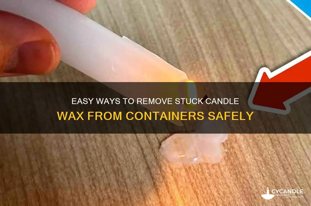 how to get candle out of container