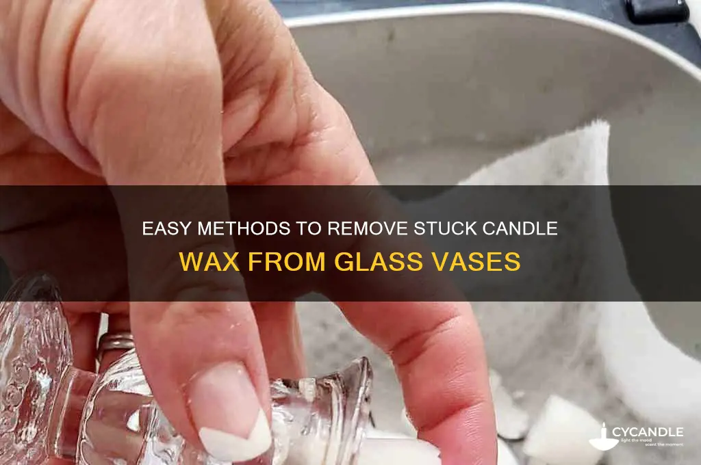 how to get candle out of glass vase