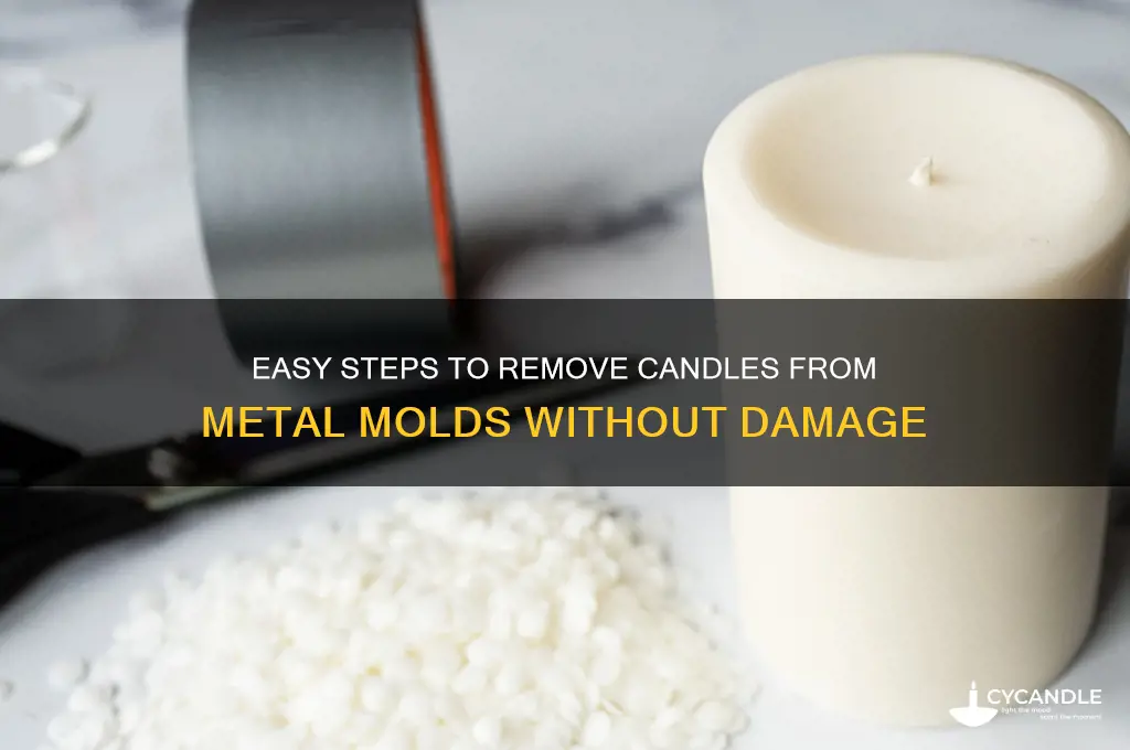 how to get candle out of metal mold