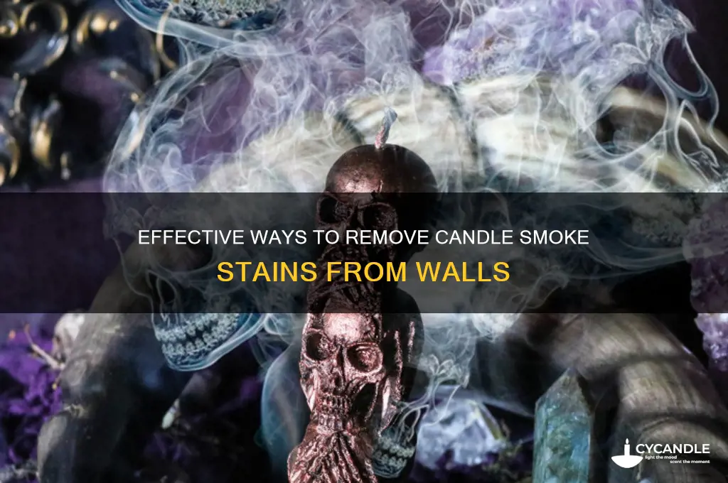 how to get candle smoke off walls