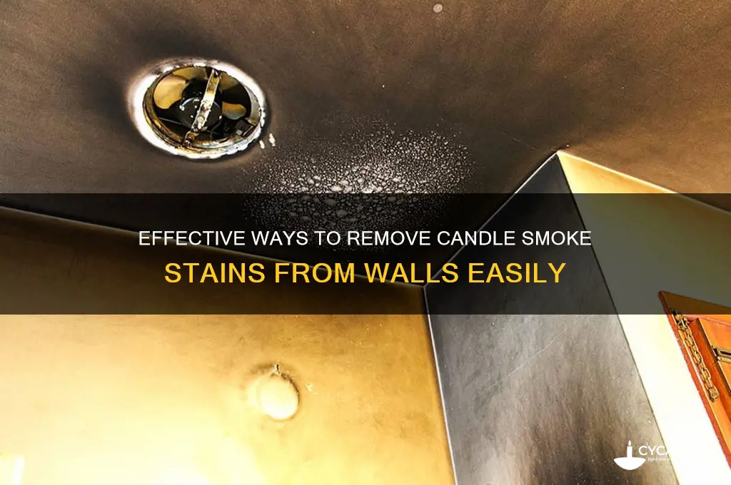how to get candle smoke stain off wall