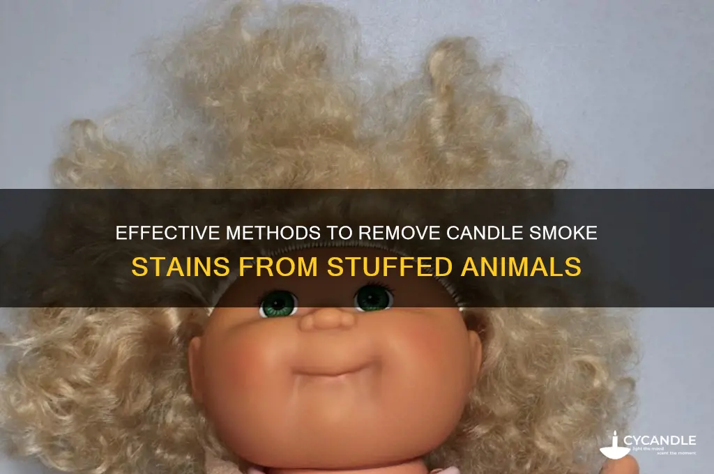 how to get candle smoke stains out of stuffed animals