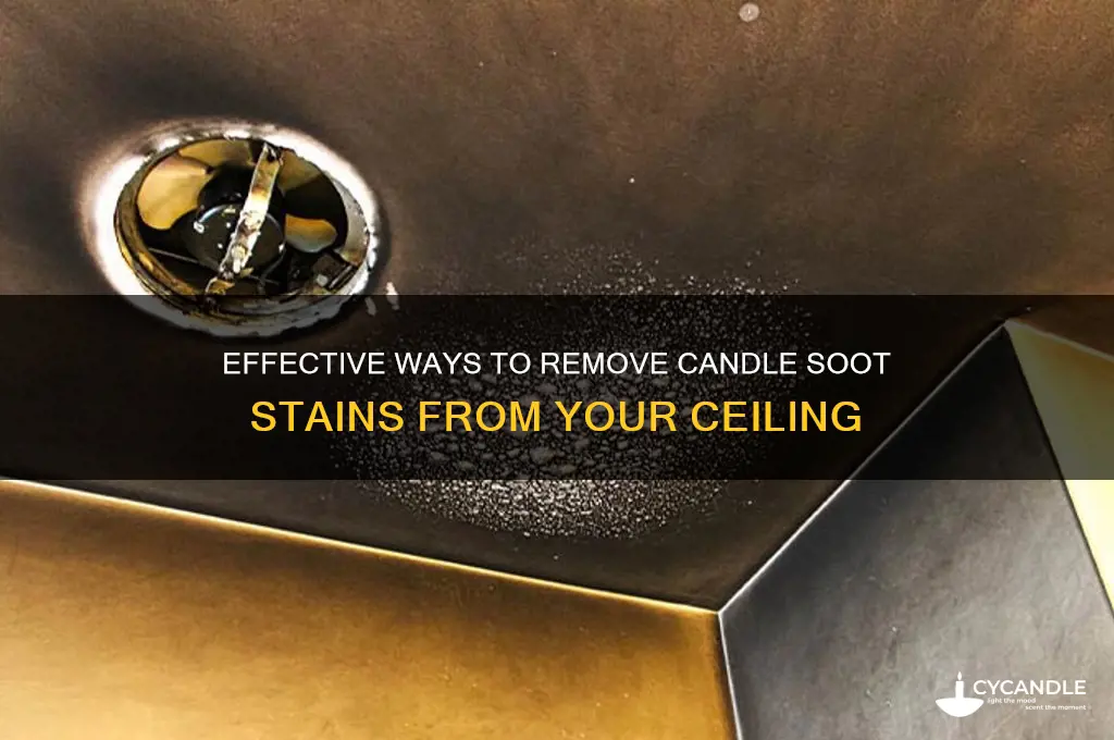 how to get candle soot off ceiling