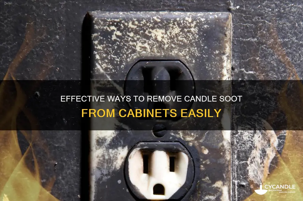 how to get candle soot off of cabinets