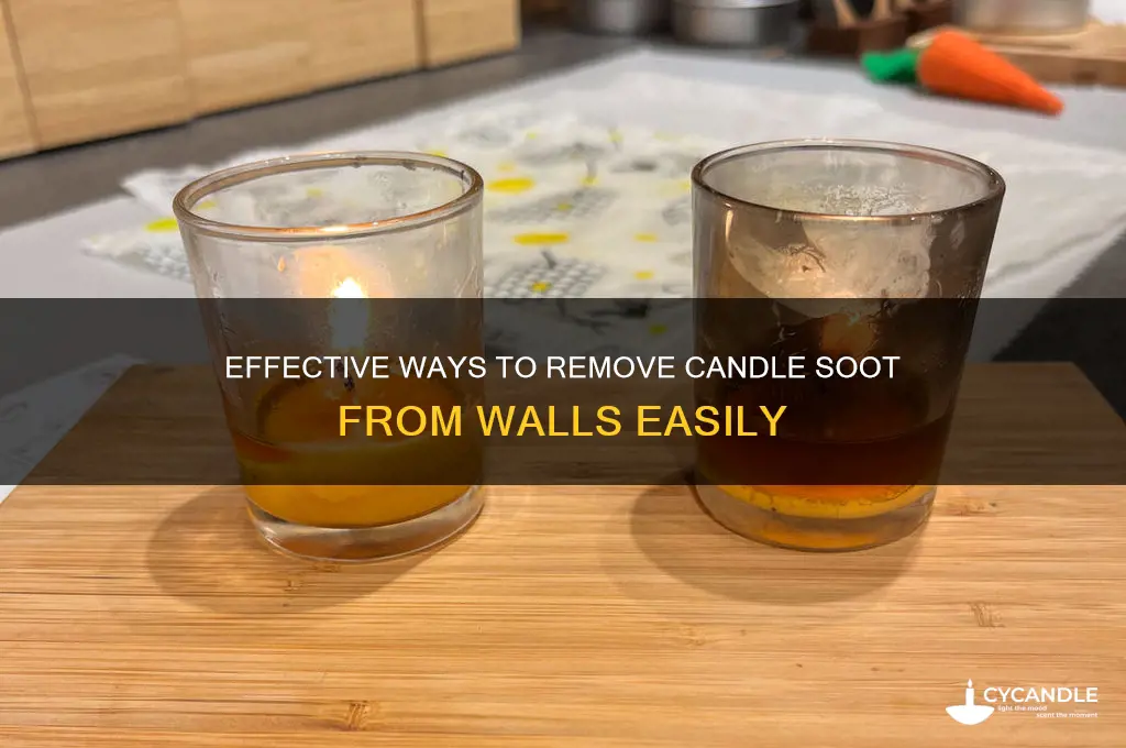 how to get candle soot off walls