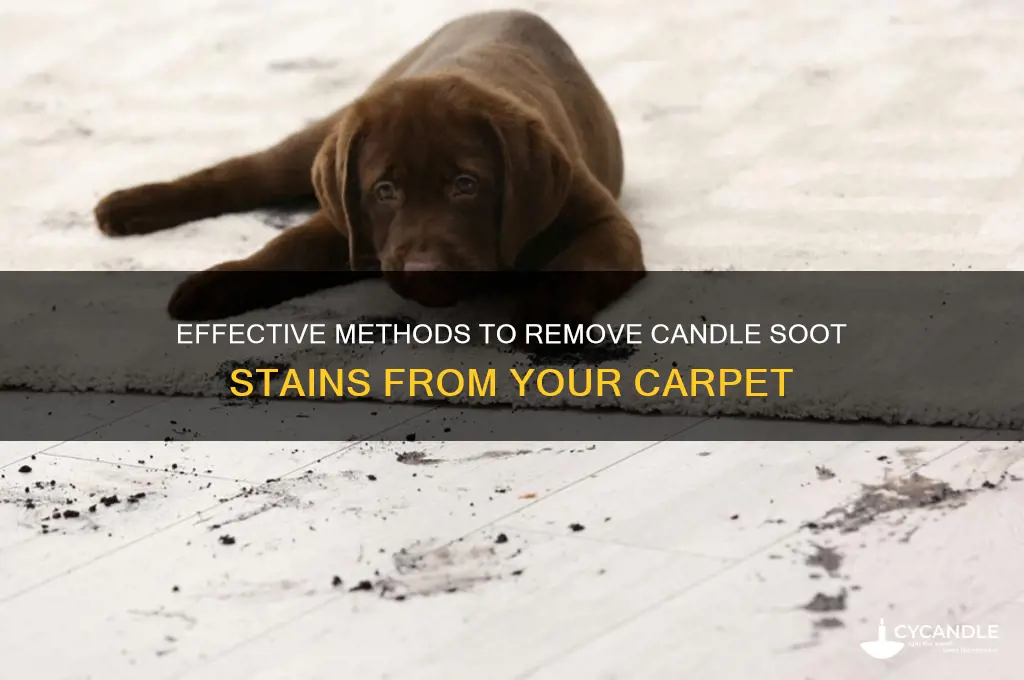 how to get candle soot out of carpet