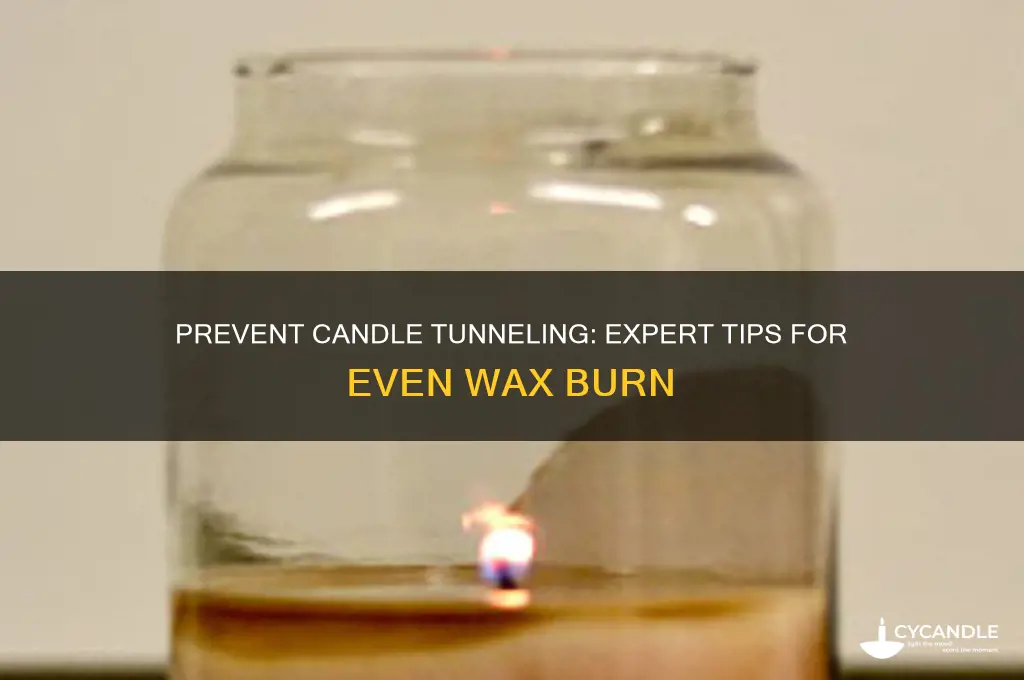 how to get candle to stop tunneling