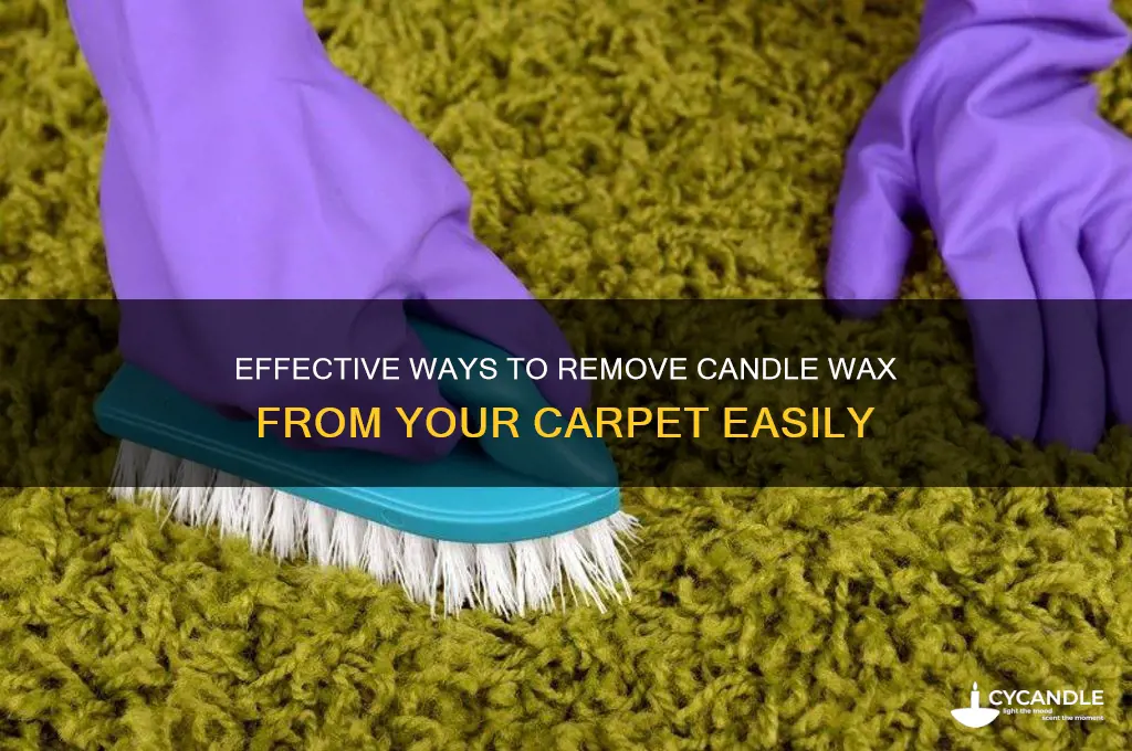 how to get candle wac out of carpet