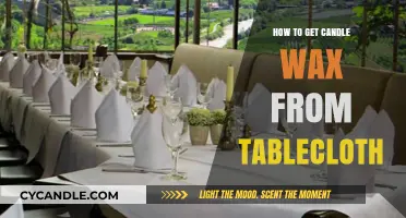 Effective Methods to Remove Candle Wax Stains from Your Tablecloth