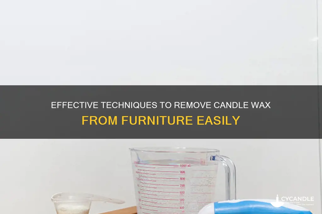 how to get candle wax furniture