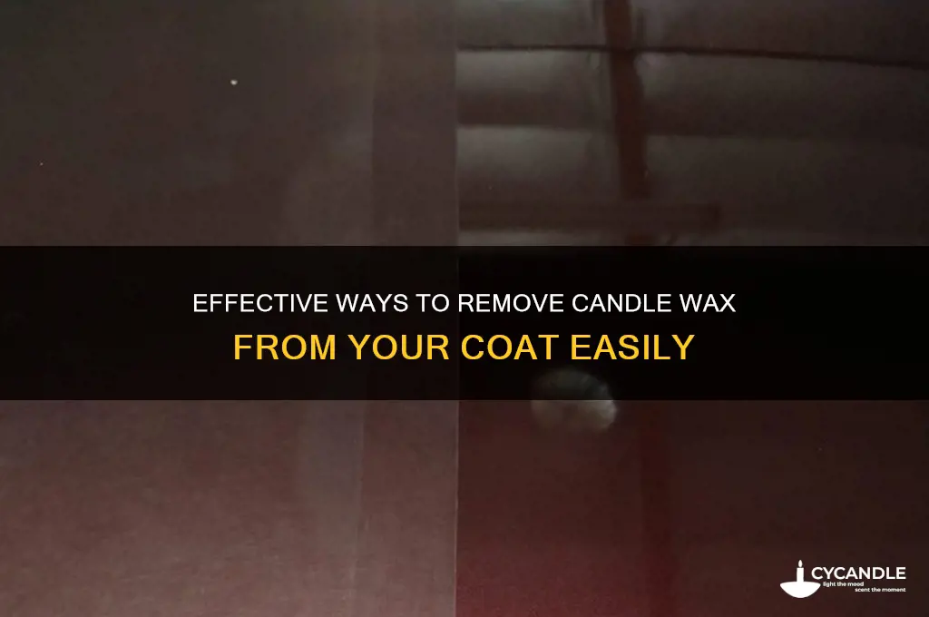 how to get candle wax off a coat
