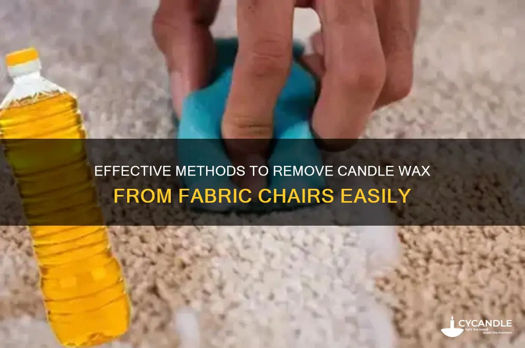 how to get candle wax off a fabric chair