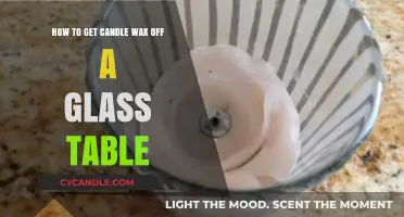 Easy Methods to Remove Candle Wax from Glass Tables