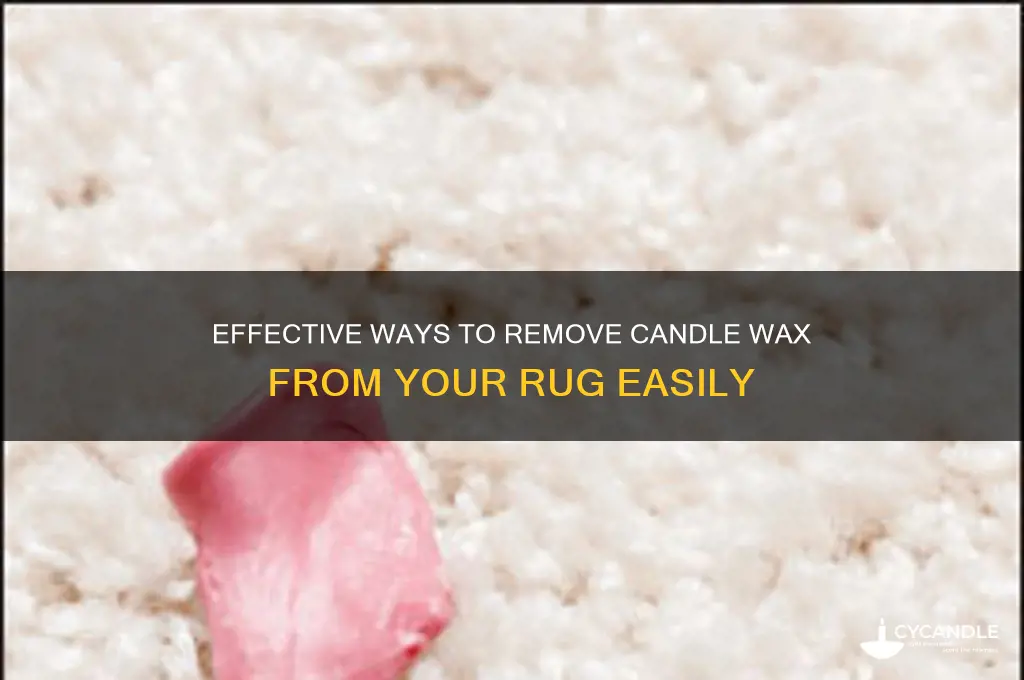 how to get candle wax off a rug