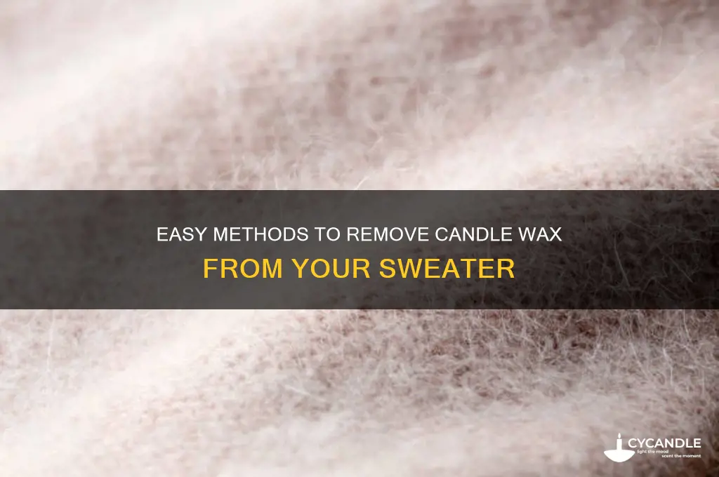 how to get candle wax off a sweater