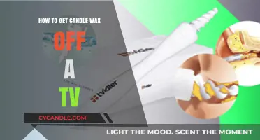 Effective Methods to Remove Candle Wax from Your TV Screen
