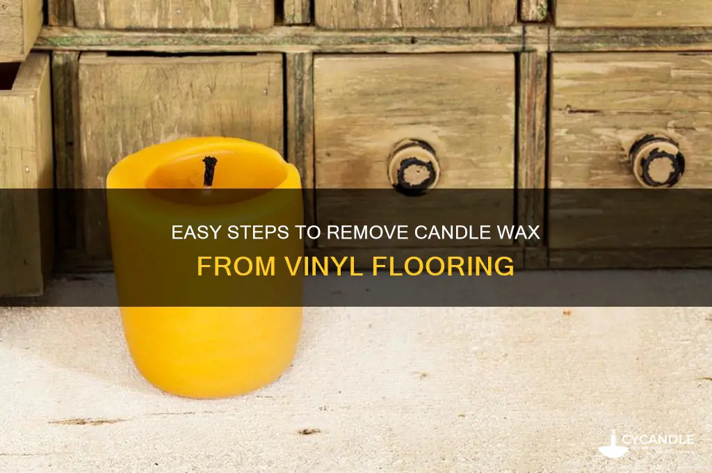 how to get candle wax off a vinyl floor