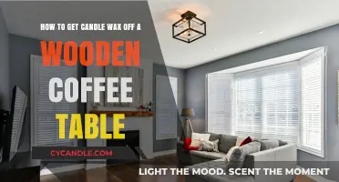 Easy Steps to Remove Candle Wax from Wooden Coffee Tables