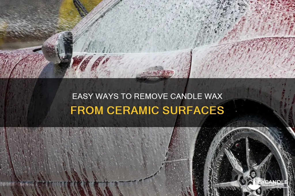 how to get candle wax off ceramic