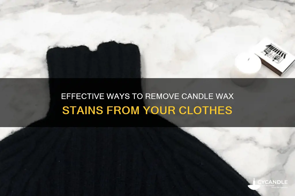 how to get candle wax off clothes