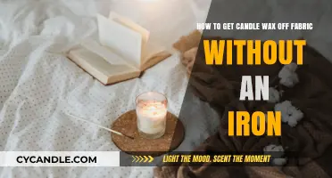Easy Wax Removal: Clean Candle Wax from Fabric Without an Iron