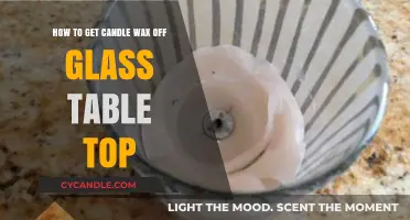 Easy Ways to Remove Candle Wax from Glass Tabletops