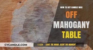 Effective Ways to Remove Candle Wax from Mahogany Tables Safely