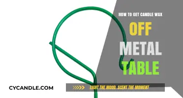 Easy Methods to Remove Candle Wax from Metal Tables