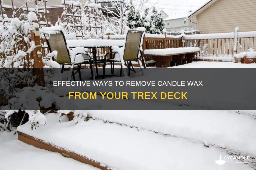 how to get candle wax off my trex deck