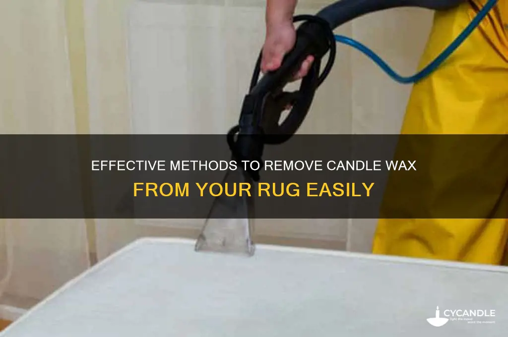 how to get candle wax off of a rug