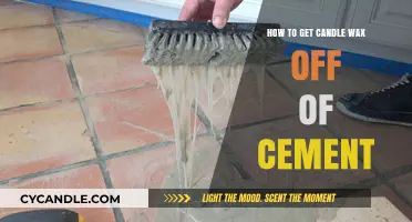 Effective Methods to Remove Candle Wax from Cement Surfaces Easily