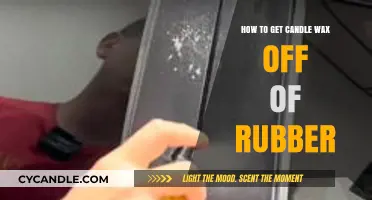 Effective Methods to Remove Candle Wax from Rubber Surfaces Easily