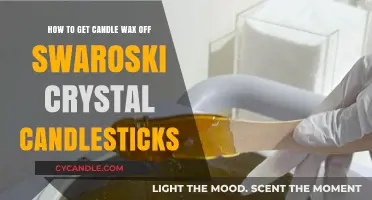 Effortlessly Remove Candle Wax from Swarovski Crystal Candlesticks: A Guide