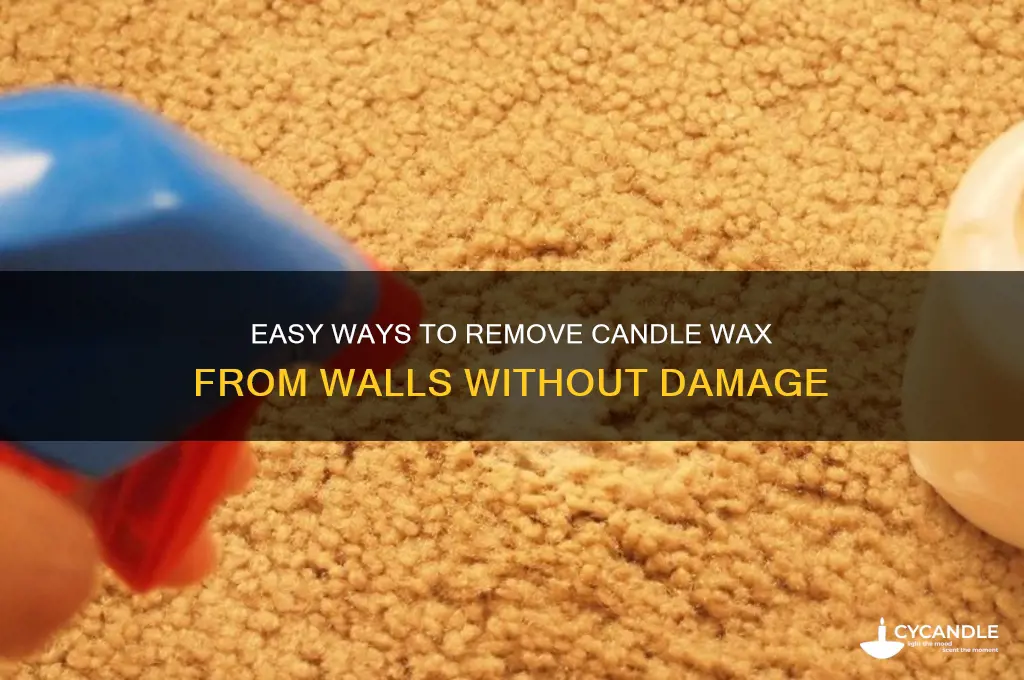 how to get candle wax off walls