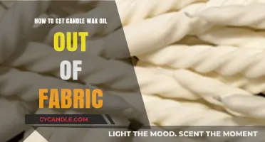 Effective Methods to Remove Candle Wax Oil Stains from Fabric