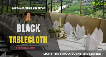 Effective Methods to Remove Candle Wax from Black Tablecloths