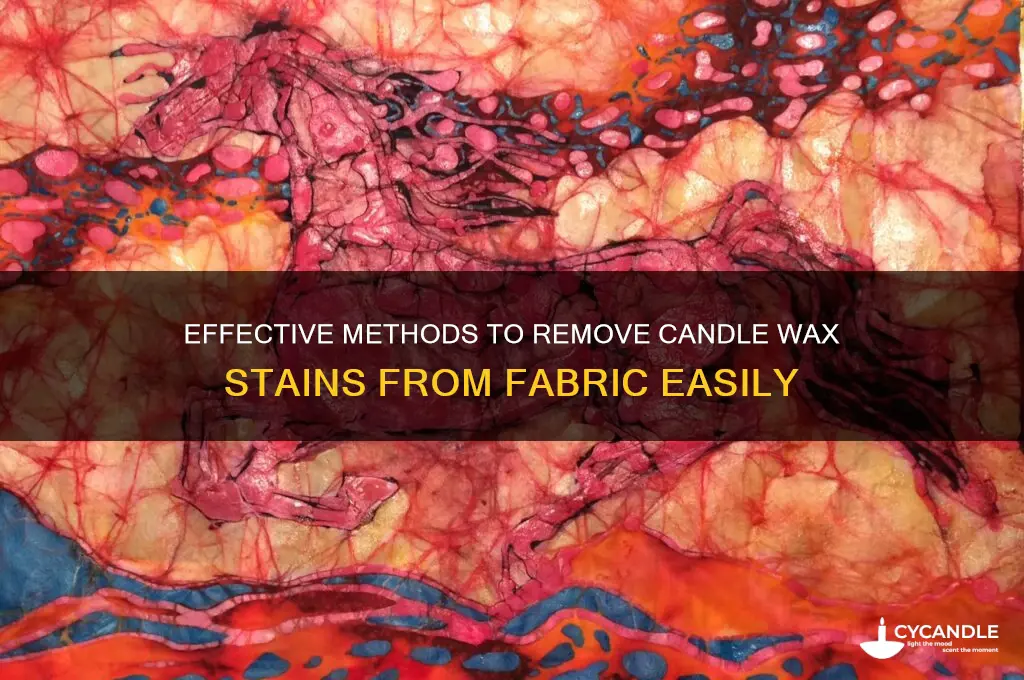 how to get candle wax out of a cloth