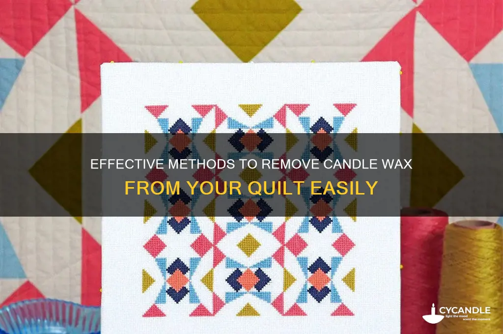 how to get candle wax out of a quilt