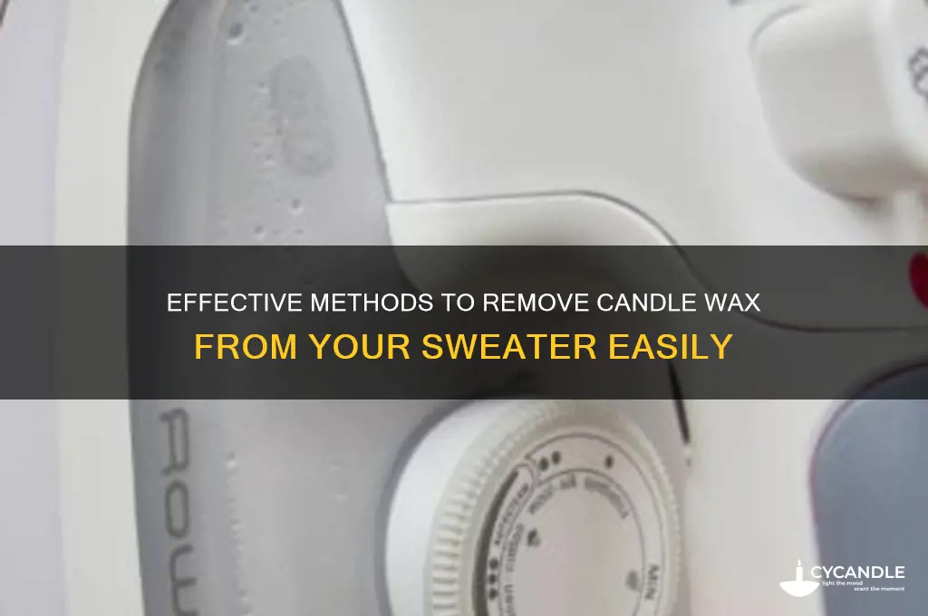 how to get candle wax out of a sweater