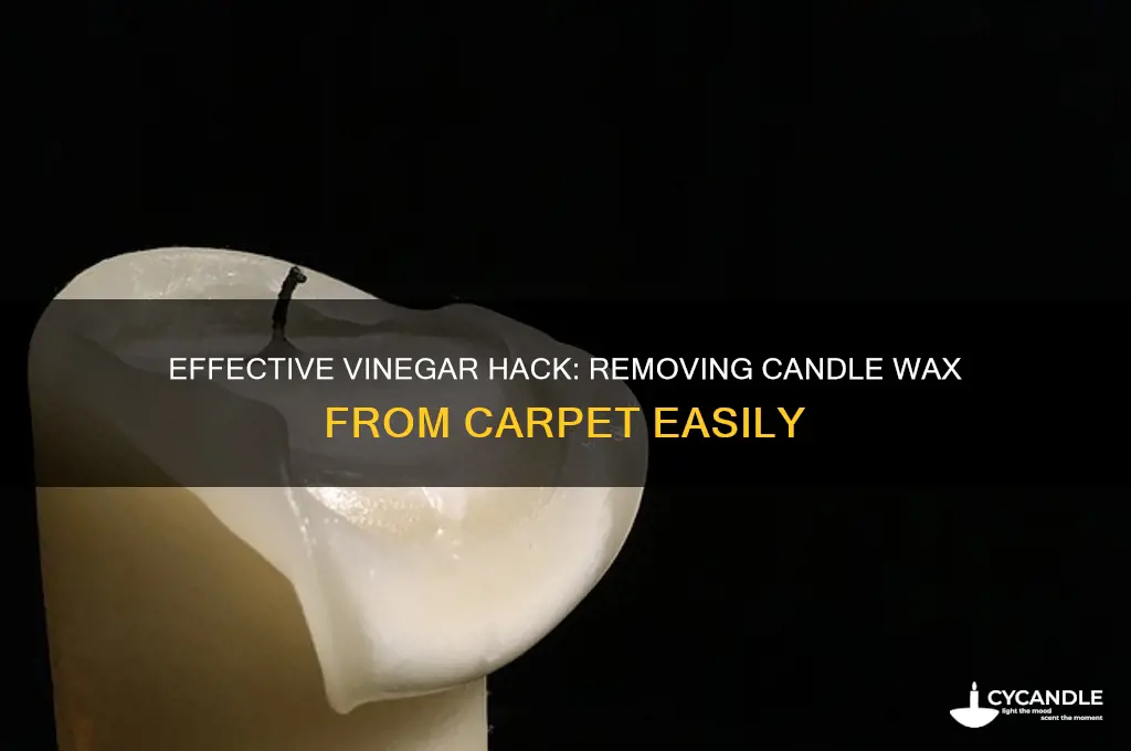 how to get candle wax out of carpet with vinegar