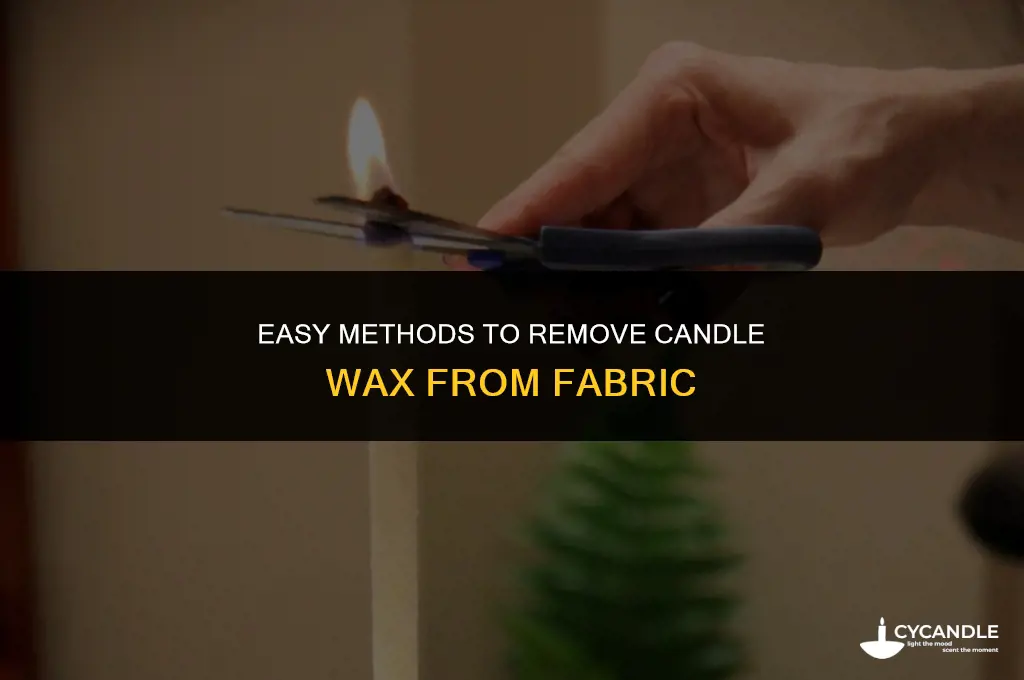 how to get candle wax out of cloth