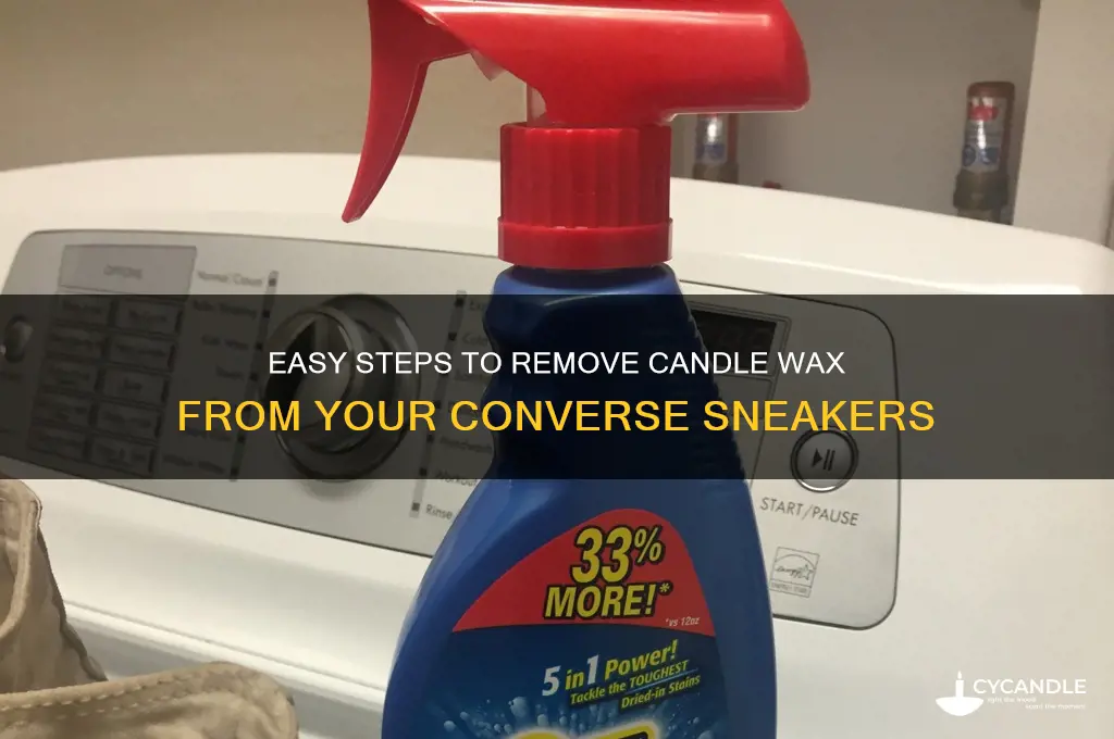 how to get candle wax out of converse