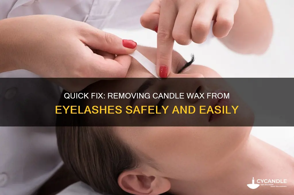 how to get candle wax out of eyelashes