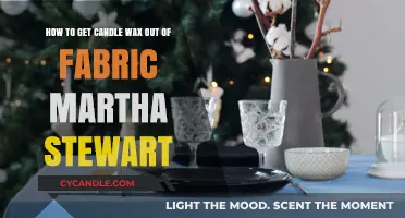 Martha Stewart's Guide: Removing Candle Wax from Fabric Easily
