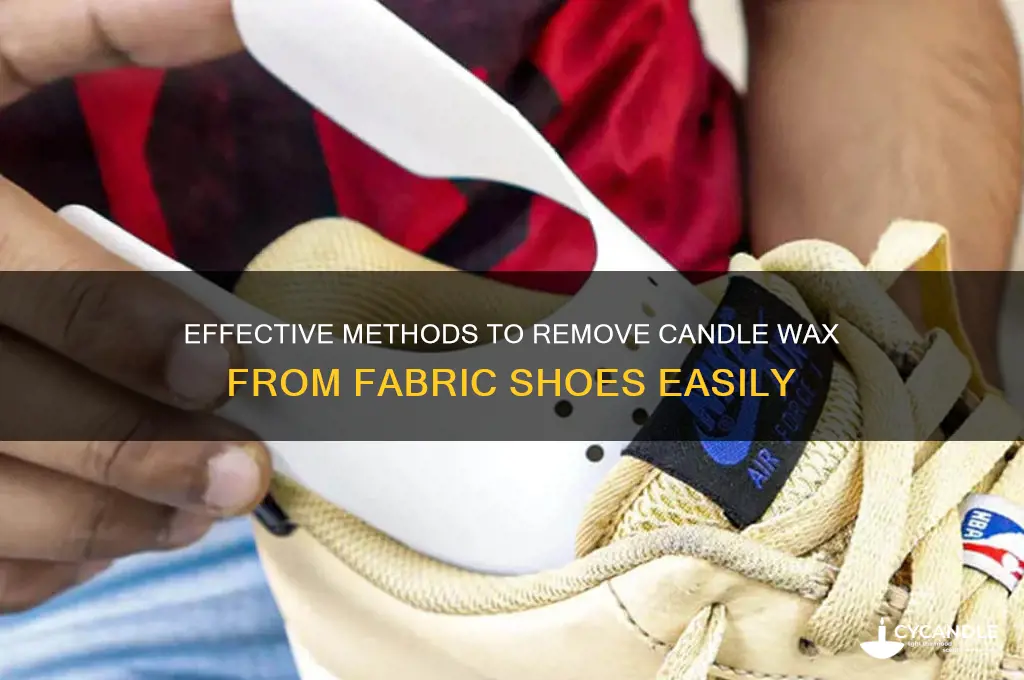 how to get candle wax out of fabric shoes