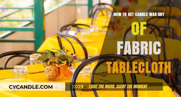 Effective Methods to Remove Candle Wax from Fabric Tablecloths
