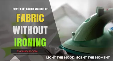 Easy Wax Removal: Clean Candle Wax from Fabric Without Ironing