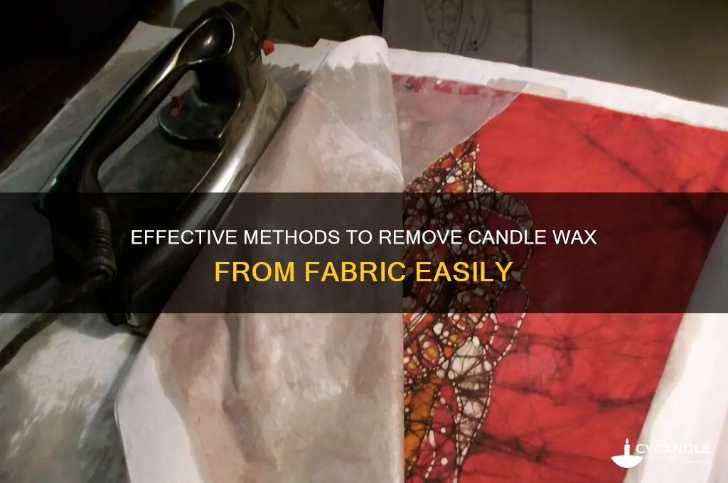 how to get candle wax out of fabrimmm