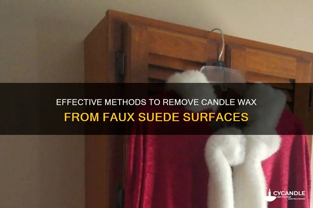 how to get candle wax out of faux suede