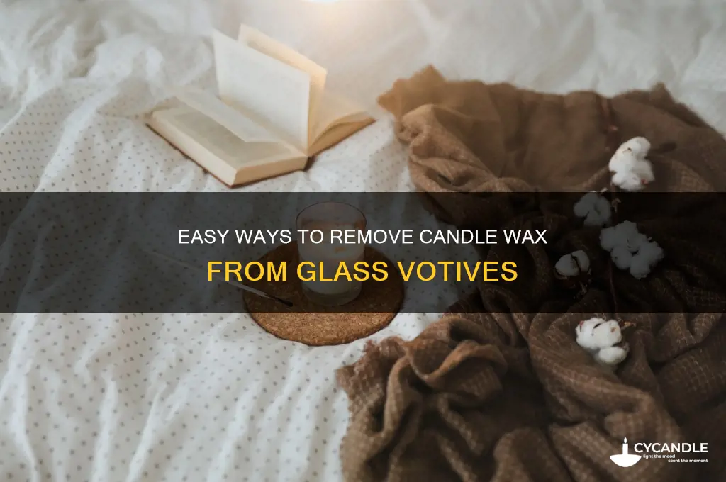 how to get candle wax out of glass votive